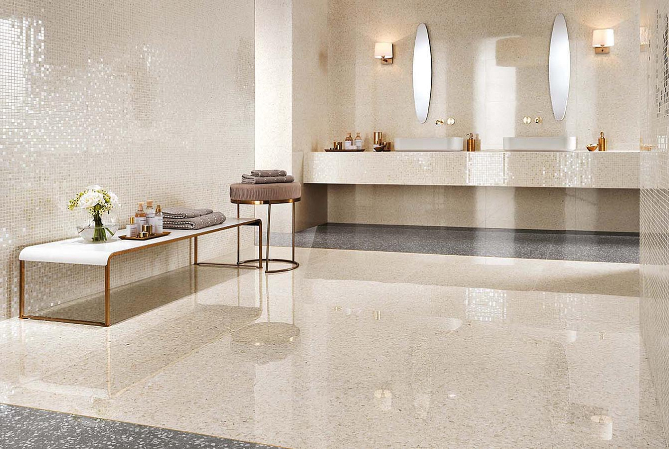 Керамическая плитка Marvel Gems Terrazzo Cream 40x80, Мозаика Marvel Gems Terrazzo Cream Micromosaico 30,5x30,5, керамогранит Marvel Gems Terrazzo Cream Lappato, Marvel Gems Terrazzo Grey Lappato