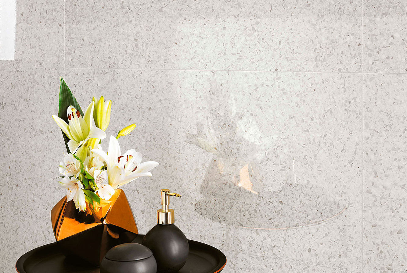 Керамическая плитка Marvel Terrazzo White 40х80